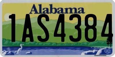 AL license plate 1AS4384