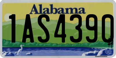 AL license plate 1AS4390