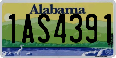 AL license plate 1AS4391