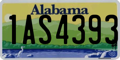 AL license plate 1AS4393