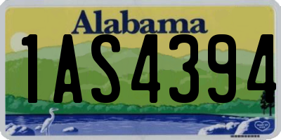 AL license plate 1AS4394