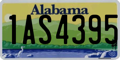 AL license plate 1AS4395