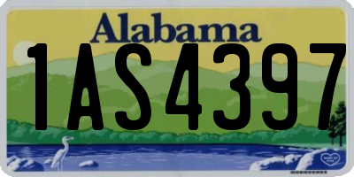 AL license plate 1AS4397