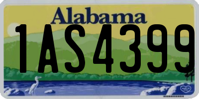AL license plate 1AS4399