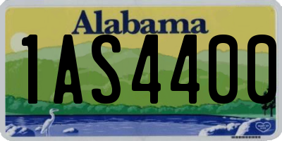 AL license plate 1AS4400
