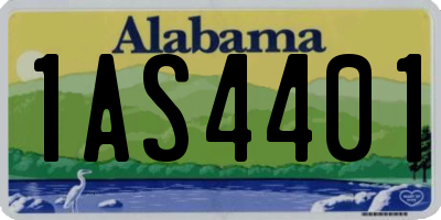 AL license plate 1AS4401