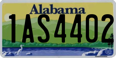 AL license plate 1AS4402