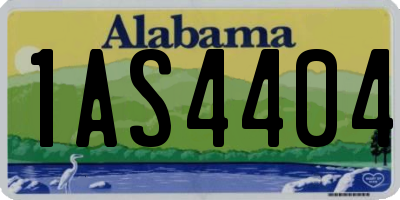AL license plate 1AS4404
