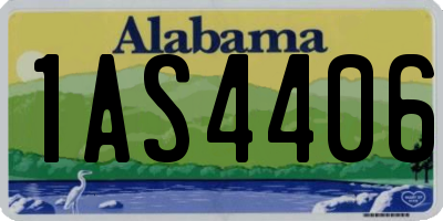 AL license plate 1AS4406