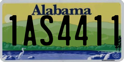 AL license plate 1AS4411