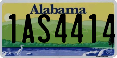 AL license plate 1AS4414