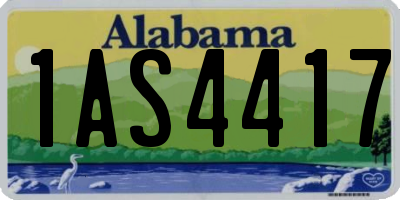 AL license plate 1AS4417