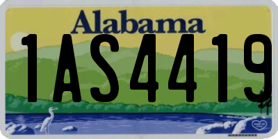AL license plate 1AS4419