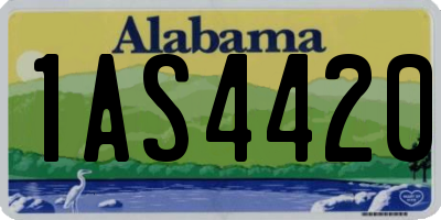 AL license plate 1AS4420