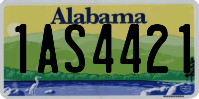 AL license plate 1AS4421