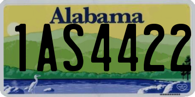 AL license plate 1AS4422