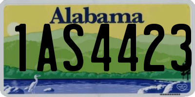 AL license plate 1AS4423