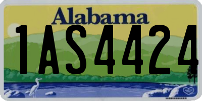 AL license plate 1AS4424
