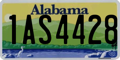 AL license plate 1AS4428