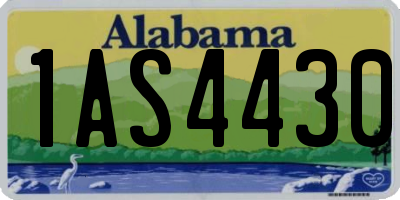 AL license plate 1AS4430