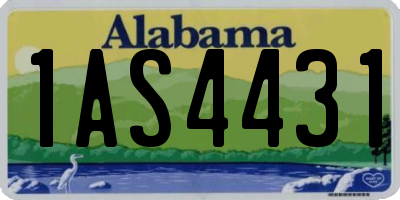 AL license plate 1AS4431