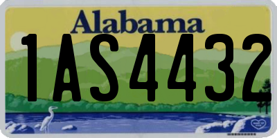 AL license plate 1AS4432