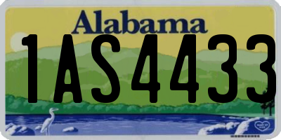 AL license plate 1AS4433