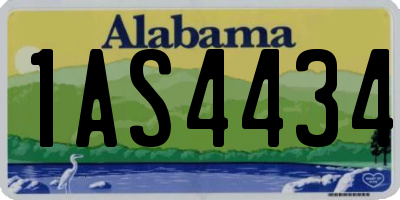 AL license plate 1AS4434