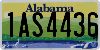 AL license plate 1AS4436