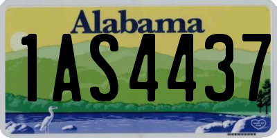 AL license plate 1AS4437