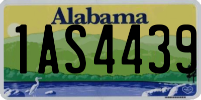AL license plate 1AS4439