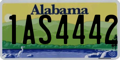 AL license plate 1AS4442