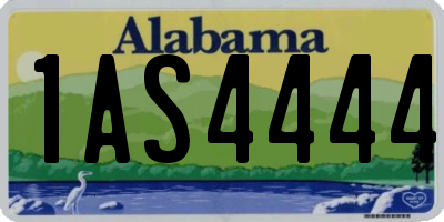 AL license plate 1AS4444