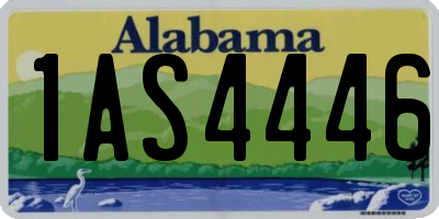AL license plate 1AS4446