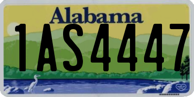 AL license plate 1AS4447