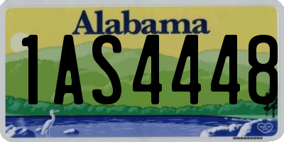 AL license plate 1AS4448