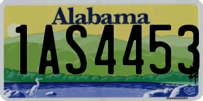 AL license plate 1AS4453