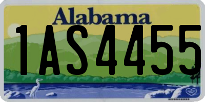 AL license plate 1AS4455