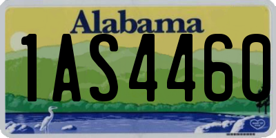 AL license plate 1AS4460