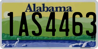 AL license plate 1AS4463