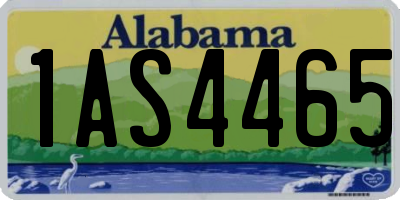 AL license plate 1AS4465