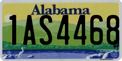 AL license plate 1AS4468