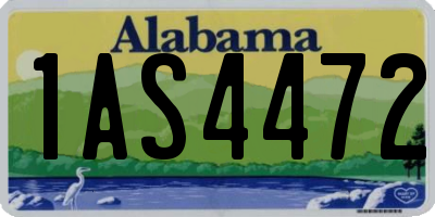 AL license plate 1AS4472