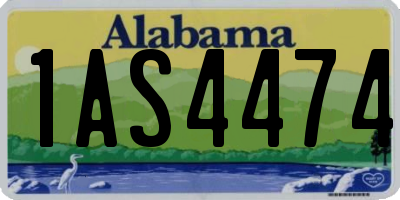 AL license plate 1AS4474