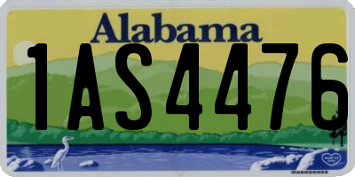 AL license plate 1AS4476