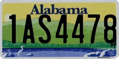 AL license plate 1AS4478