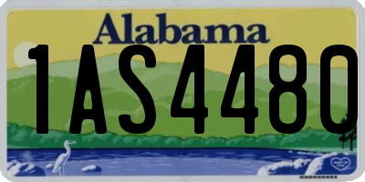 AL license plate 1AS4480