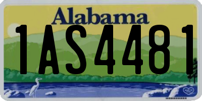 AL license plate 1AS4481
