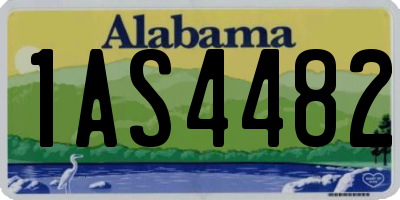 AL license plate 1AS4482