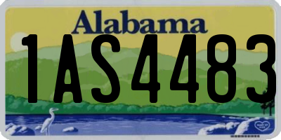 AL license plate 1AS4483